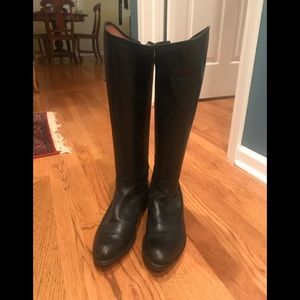 Corso Como Black Leather Riding Boots Size 9.5